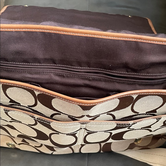 Coach Signature Messenger Bag with Colorful Accents - Picture 9 of 16